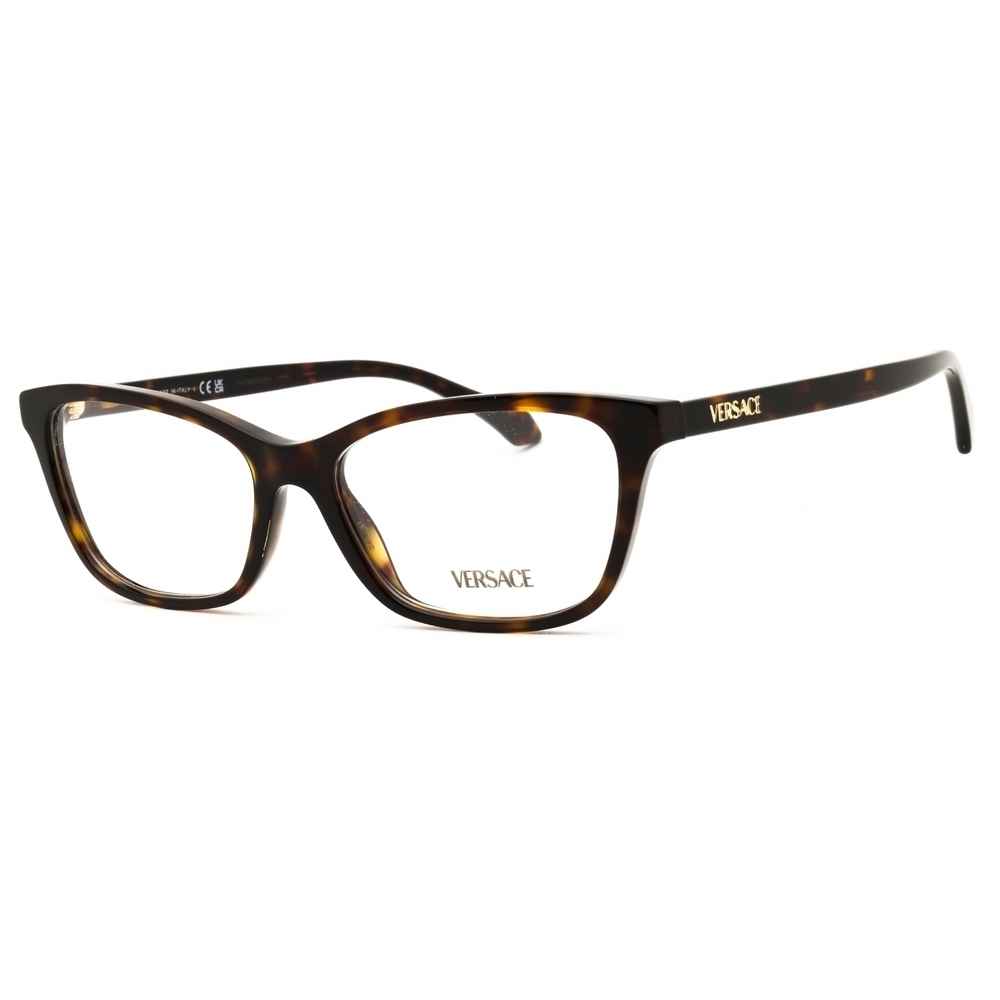 Versace 0VE3375 Eyeglasses 3375 Havana Acetate Rectangle